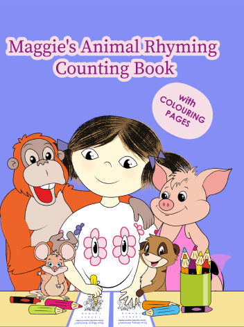 Maggie's Animal Rhyming Counting Book — early maths picture book cover by Teri Farrari